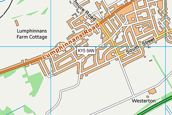KY5 9AN map - OS VectorMap District (Ordnance Survey)