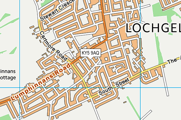 KY5 9AQ map - OS VectorMap District (Ordnance Survey)