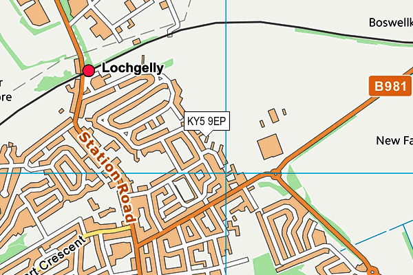 KY5 9EP map - OS VectorMap District (Ordnance Survey)