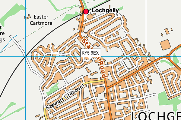 KY5 9EX map - OS VectorMap District (Ordnance Survey)