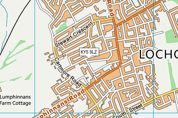 KY5 9LZ map - OS VectorMap District (Ordnance Survey)
