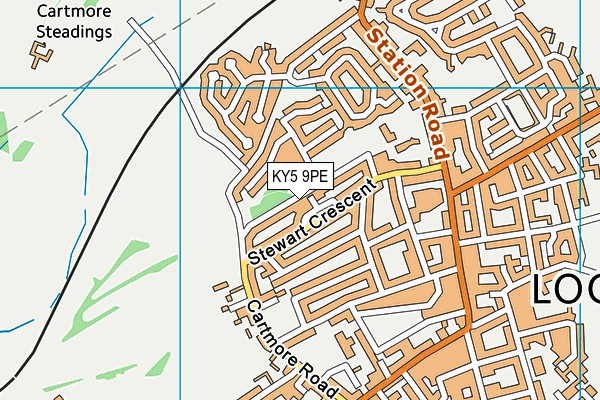 KY5 9PE map - OS VectorMap District (Ordnance Survey)