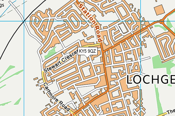 KY5 9QZ map - OS VectorMap District (Ordnance Survey)