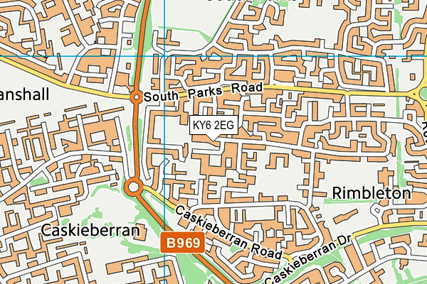 KY6 2EG map - OS VectorMap District (Ordnance Survey)