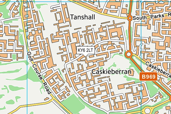 KY6 2LT map - OS VectorMap District (Ordnance Survey)