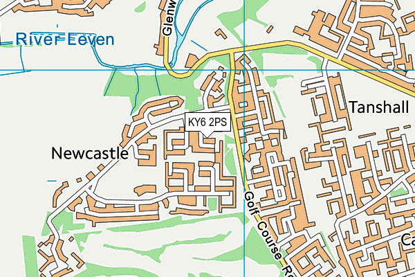 KY6 2PS map - OS VectorMap District (Ordnance Survey)