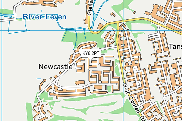 KY6 2PT map - OS VectorMap District (Ordnance Survey)