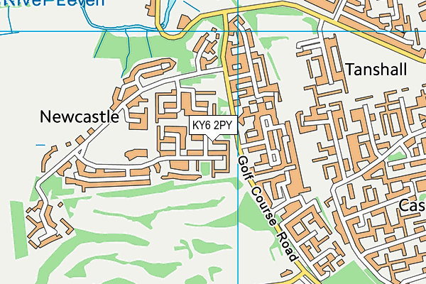 KY6 2PY map - OS VectorMap District (Ordnance Survey)