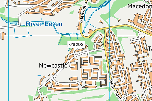 KY6 2QG map - OS VectorMap District (Ordnance Survey)