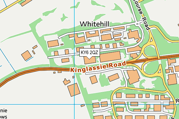 KY6 2QZ map - OS VectorMap District (Ordnance Survey)