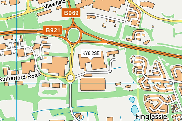 KY6 2SE map - OS VectorMap District (Ordnance Survey)