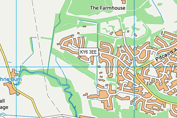 KY6 3EE map - OS VectorMap District (Ordnance Survey)