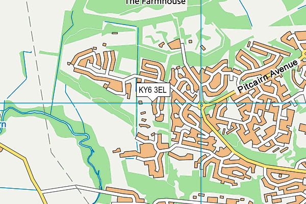 KY6 3EL map - OS VectorMap District (Ordnance Survey)