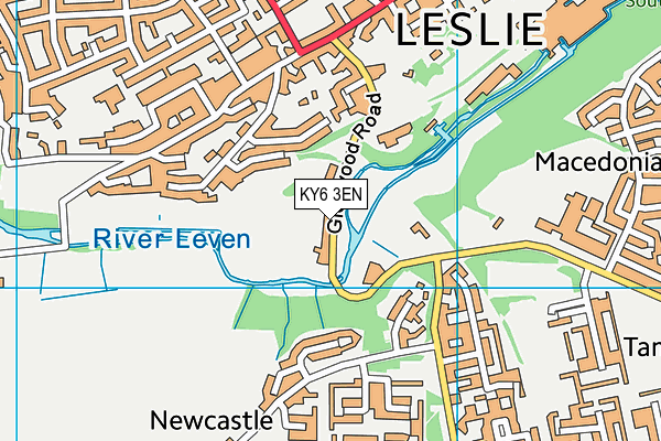 KY6 3EN map - OS VectorMap District (Ordnance Survey)