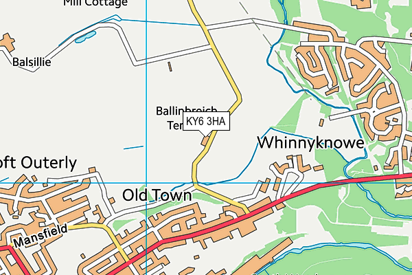 KY6 3HA map - OS VectorMap District (Ordnance Survey)