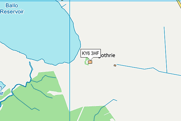 KY6 3HF map - OS VectorMap District (Ordnance Survey)