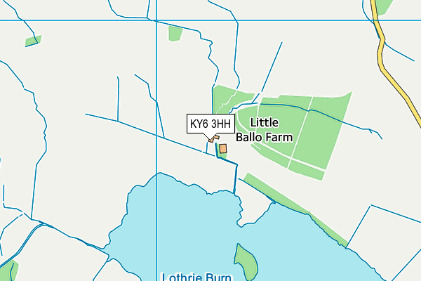 KY6 3HH map - OS VectorMap District (Ordnance Survey)