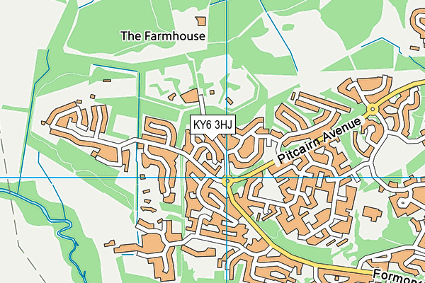 KY6 3HJ map - OS VectorMap District (Ordnance Survey)