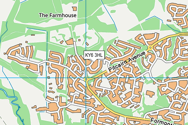 KY6 3HL map - OS VectorMap District (Ordnance Survey)