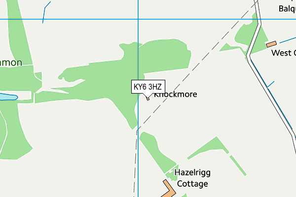 KY6 3HZ map - OS VectorMap District (Ordnance Survey)