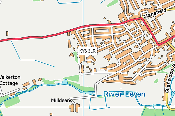 KY6 3LR map - OS VectorMap District (Ordnance Survey)