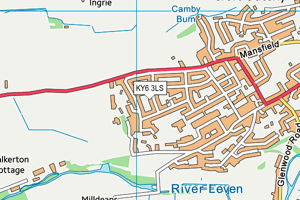 KY6 3LS map - OS VectorMap District (Ordnance Survey)