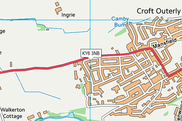 KY6 3NB map - OS VectorMap District (Ordnance Survey)