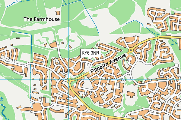 KY6 3NR map - OS VectorMap District (Ordnance Survey)
