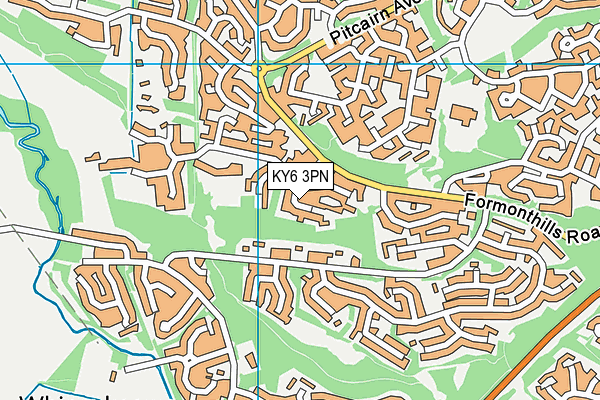 KY6 3PN map - OS VectorMap District (Ordnance Survey)