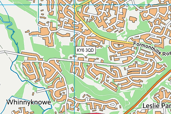 KY6 3QD map - OS VectorMap District (Ordnance Survey)