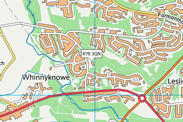 KY6 3QN map - OS VectorMap District (Ordnance Survey)