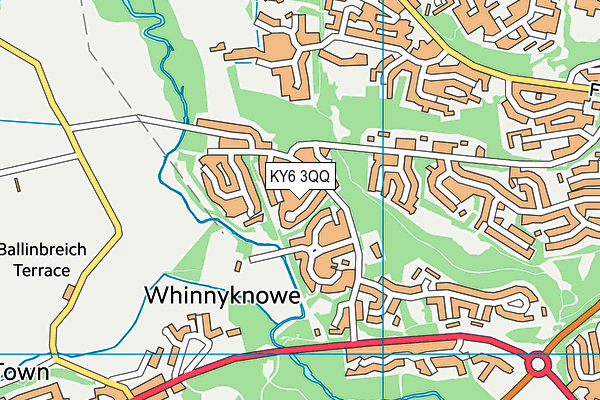 KY6 3QQ map - OS VectorMap District (Ordnance Survey)