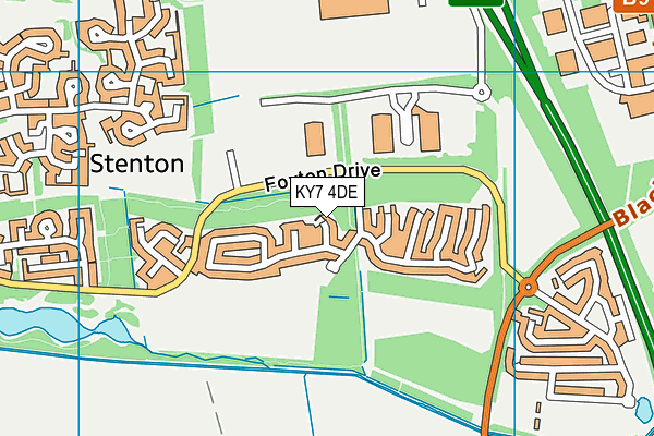 KY7 4DE map - OS VectorMap District (Ordnance Survey)