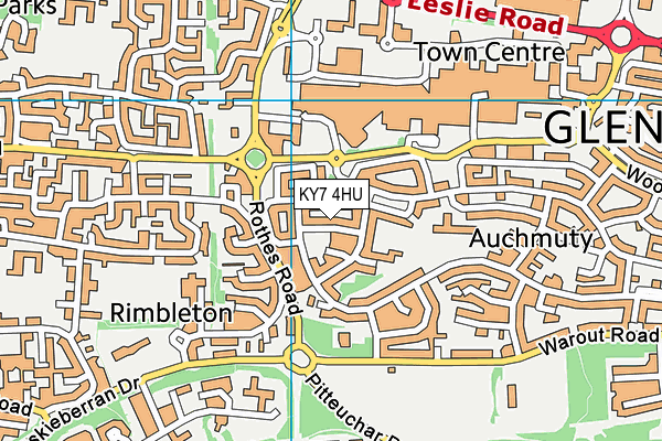 KY7 4HU map - OS VectorMap District (Ordnance Survey)