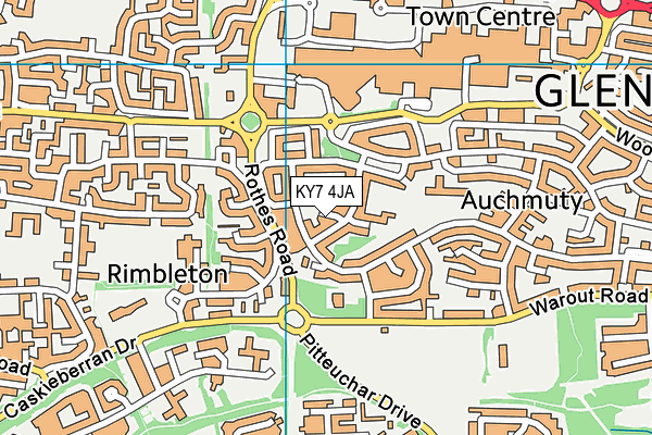 KY7 4JA map - OS VectorMap District (Ordnance Survey)