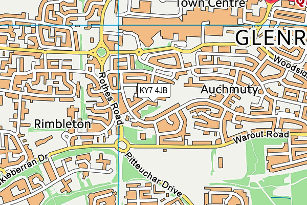 KY7 4JB map - OS VectorMap District (Ordnance Survey)