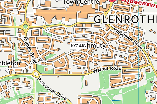 KY7 4JG map - OS VectorMap District (Ordnance Survey)