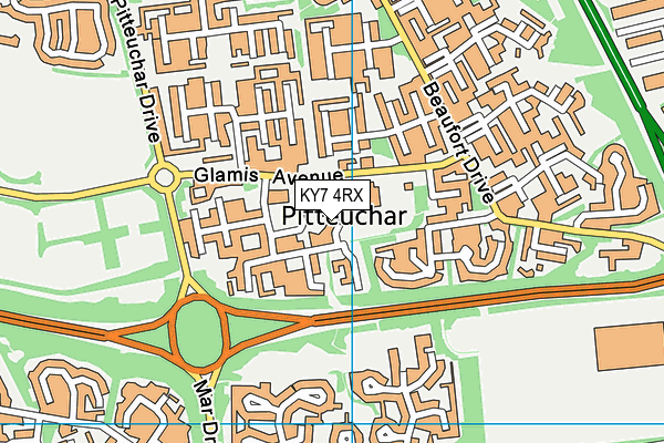 KY7 4RX map - OS VectorMap District (Ordnance Survey)