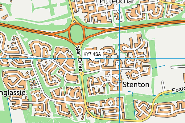 KY7 4SA map - OS VectorMap District (Ordnance Survey)