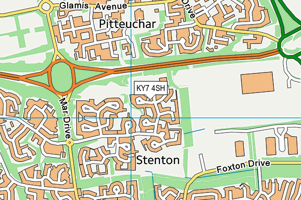 KY7 4SH map - OS VectorMap District (Ordnance Survey)