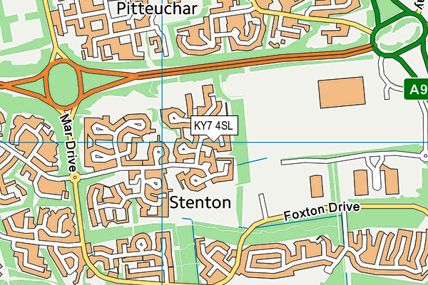 KY7 4SL map - OS VectorMap District (Ordnance Survey)