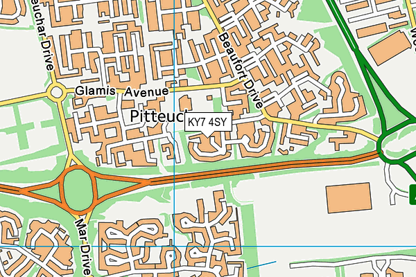 KY7 4SY map - OS VectorMap District (Ordnance Survey)