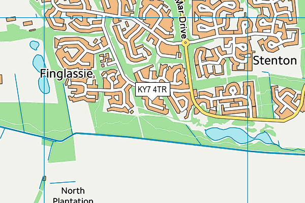 KY7 4TR map - OS VectorMap District (Ordnance Survey)