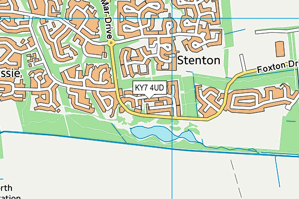 KY7 4UD map - OS VectorMap District (Ordnance Survey)