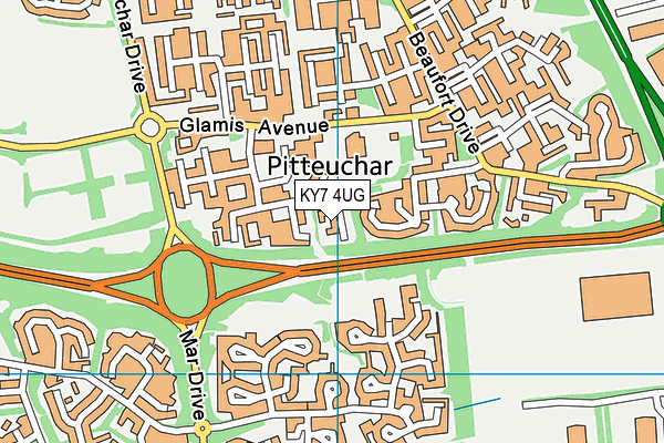 KY7 4UG map - OS VectorMap District (Ordnance Survey)