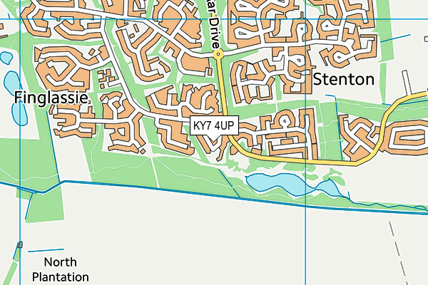 KY7 4UP map - OS VectorMap District (Ordnance Survey)