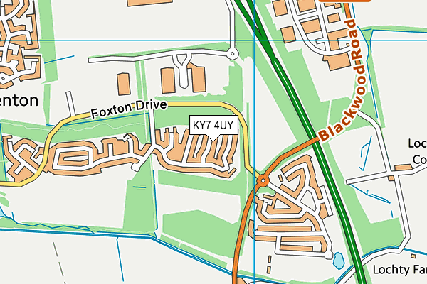 KY7 4UY map - OS VectorMap District (Ordnance Survey)