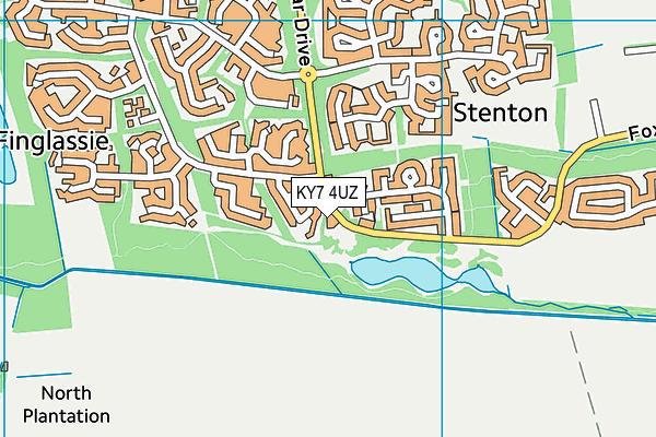 KY7 4UZ map - OS VectorMap District (Ordnance Survey)