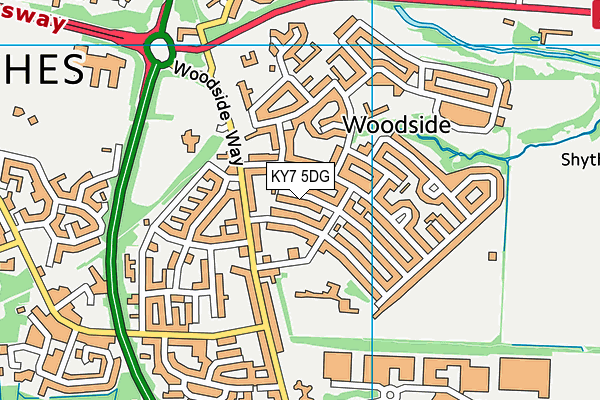 KY7 5DG map - OS VectorMap District (Ordnance Survey)