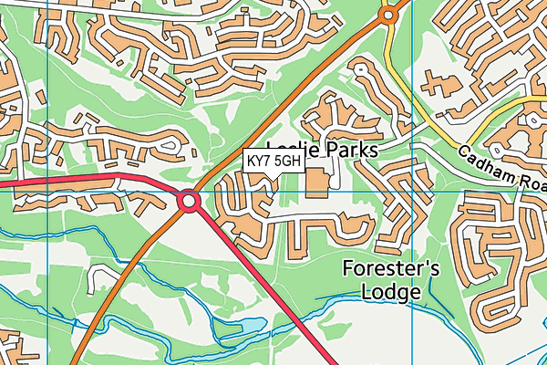 KY7 5GH map - OS VectorMap District (Ordnance Survey)